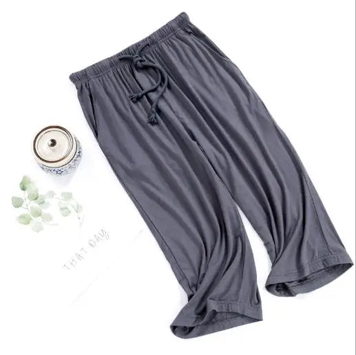 Women's pajamas pant summer cropped trousers modal comfortable home pants sports lounge wear large size sleepwear pant M-3XL
