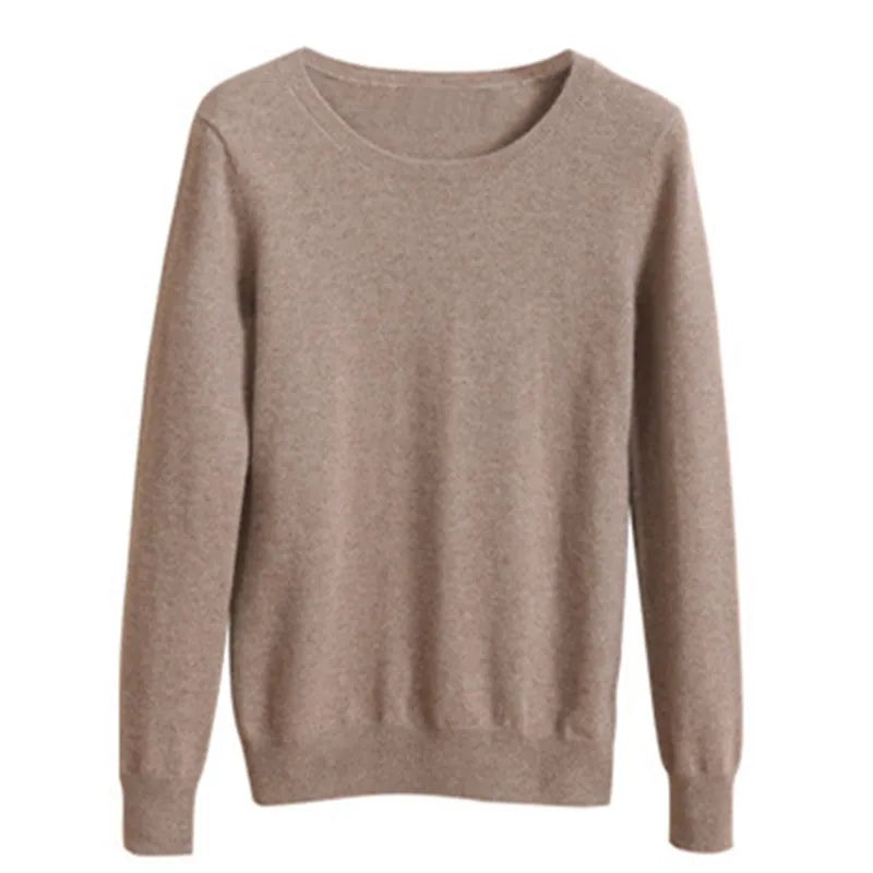 Brand NEW Women Sweaters Fashion Solid Color Long Sleeve Pullover Plus Size High Elasticity Slim Female Sweater