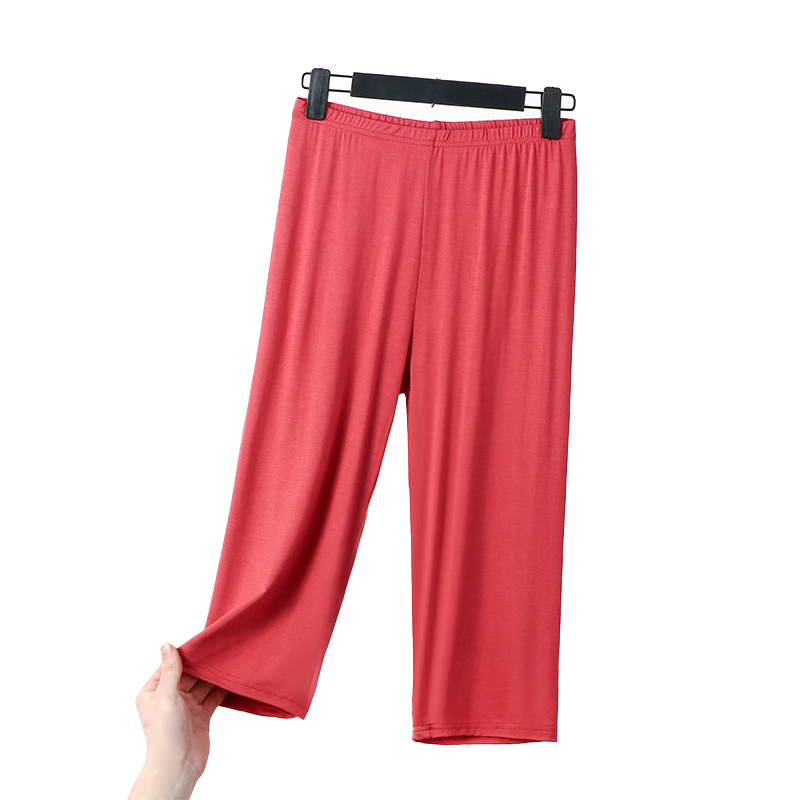 Modal Women's Summer Thin Oversized Leggings Loose Slimming and Simple Cropped Pants Casual Versatile Anti-Exposure Pants