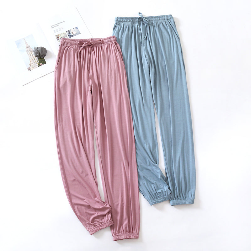 Modal Women's Drape Closed Feet Leg Shaping Home Pants