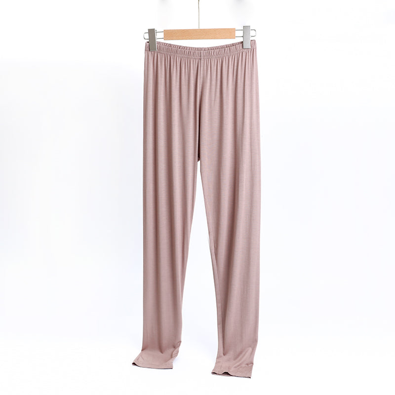 Modal Women's Spring and Autumn Solid Color Loose Leggings