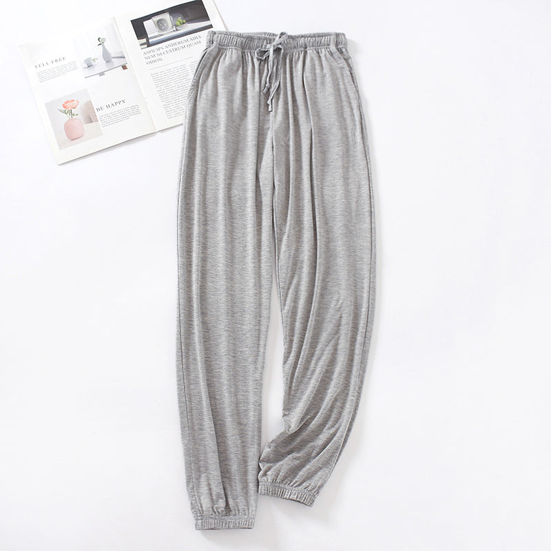 Modal Women's Drape Closed Feet Leg Shaping Home Pants