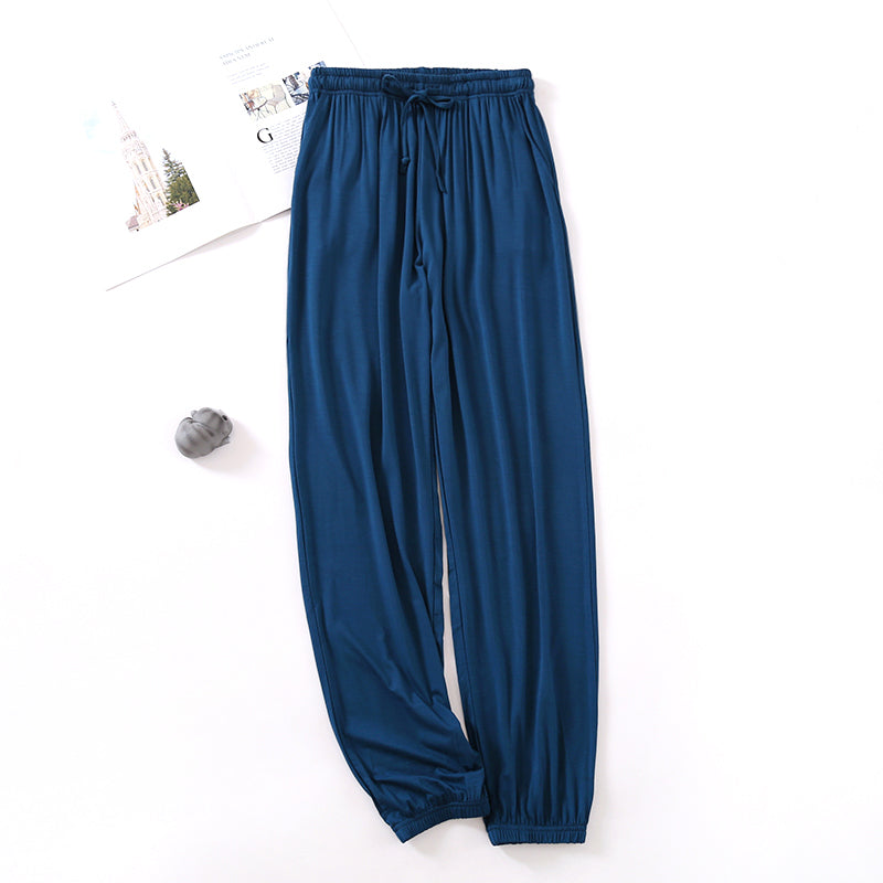 Modal Women's Drape Closed Feet Leg Shaping Home Pants