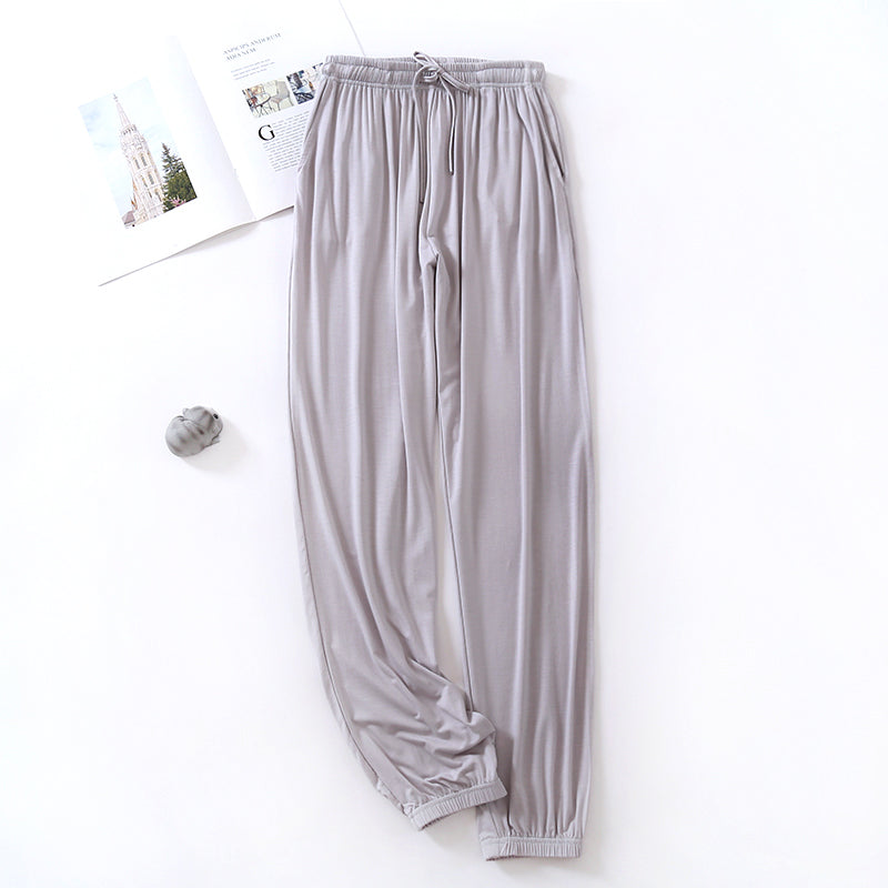 Modal Women's Drape Closed Feet Leg Shaping Home Pants