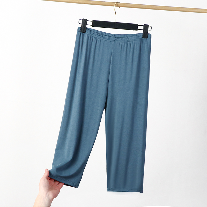 Modal Women's Summer Thin Oversized Leggings Loose Slimming and Simple Cropped Pants Casual Versatile Anti-Exposure Pants