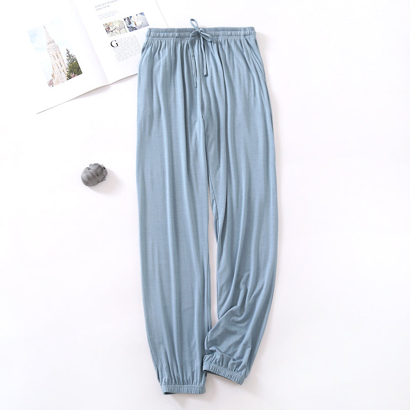 Modal Women's Drape Closed Feet Leg Shaping Home Pants