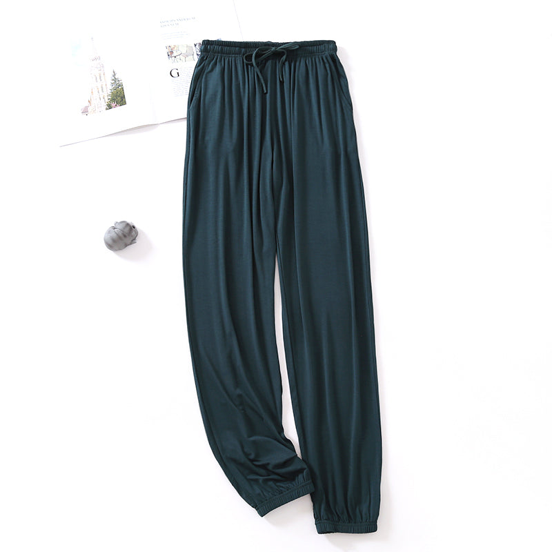 Modal Women's Drape Closed Feet Leg Shaping Home Pants