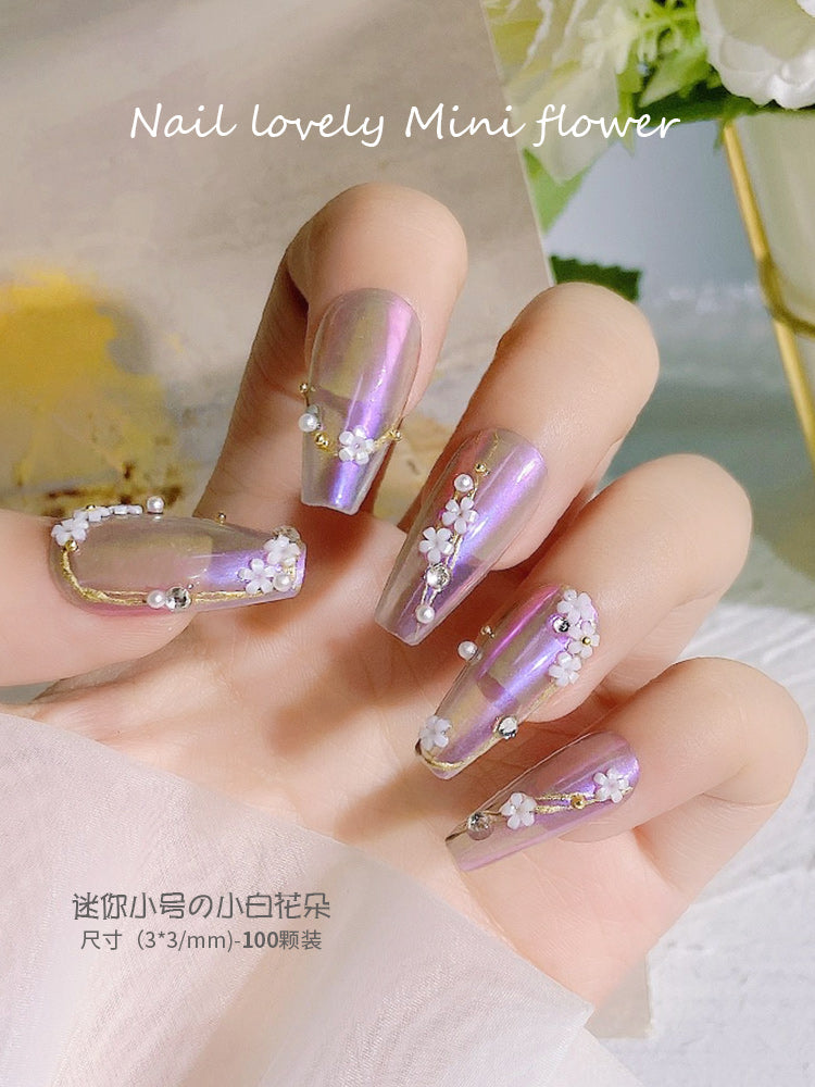 Internet Hot Diamond 3D Flower Nail Ornament