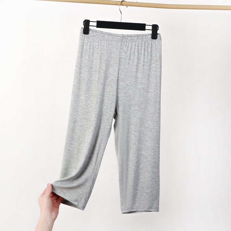 Modal Women's Summer Thin Oversized Leggings Loose Slimming and Simple Cropped Pants Casual Versatile Anti-Exposure Pants