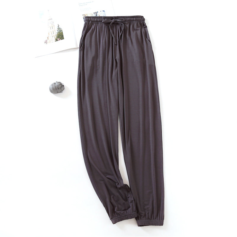 Modal Women's Drape Closed Feet Leg Shaping Home Pants