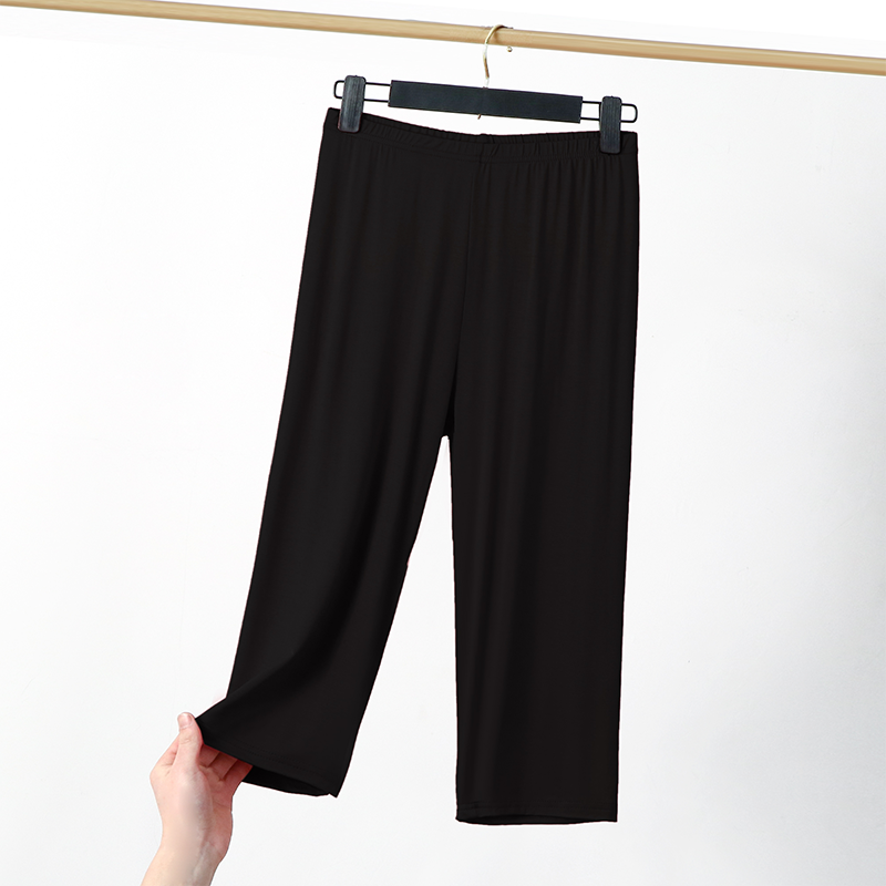 Modal Women's Summer Thin Oversized Leggings Loose Slimming and Simple Cropped Pants Casual Versatile Anti-Exposure Pants