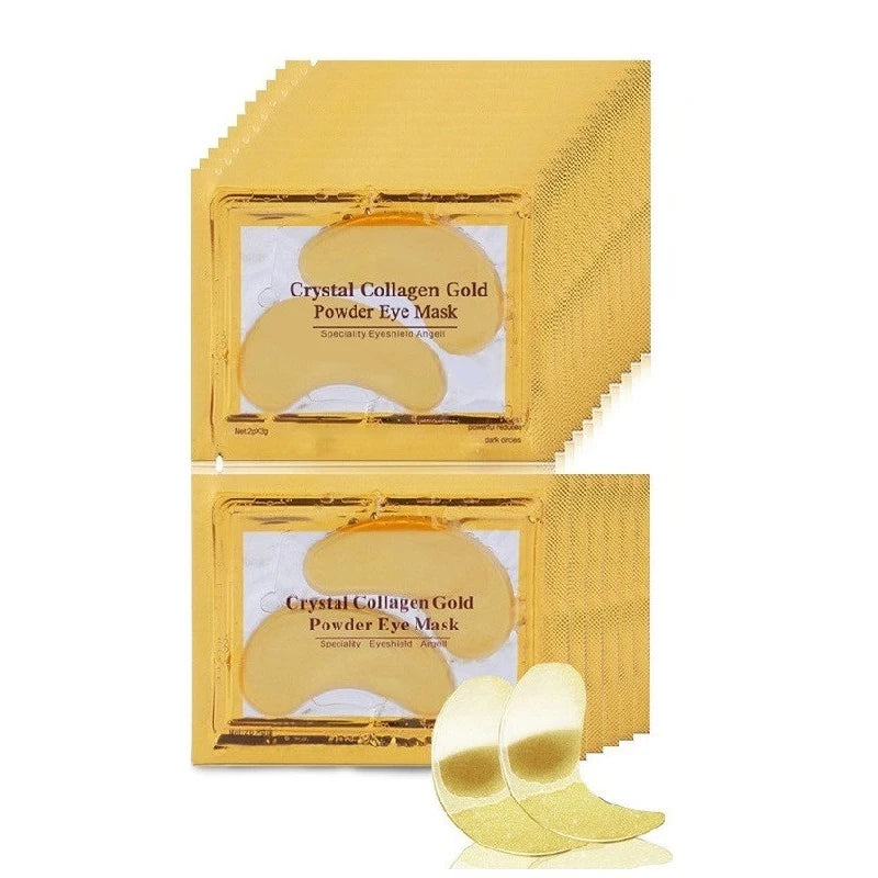 InniCare 40pcs Beauty Gold Crystal Collagen Patches For Eye Moisturizing Firming Eye Mask Korean Cosmetics Skin Care