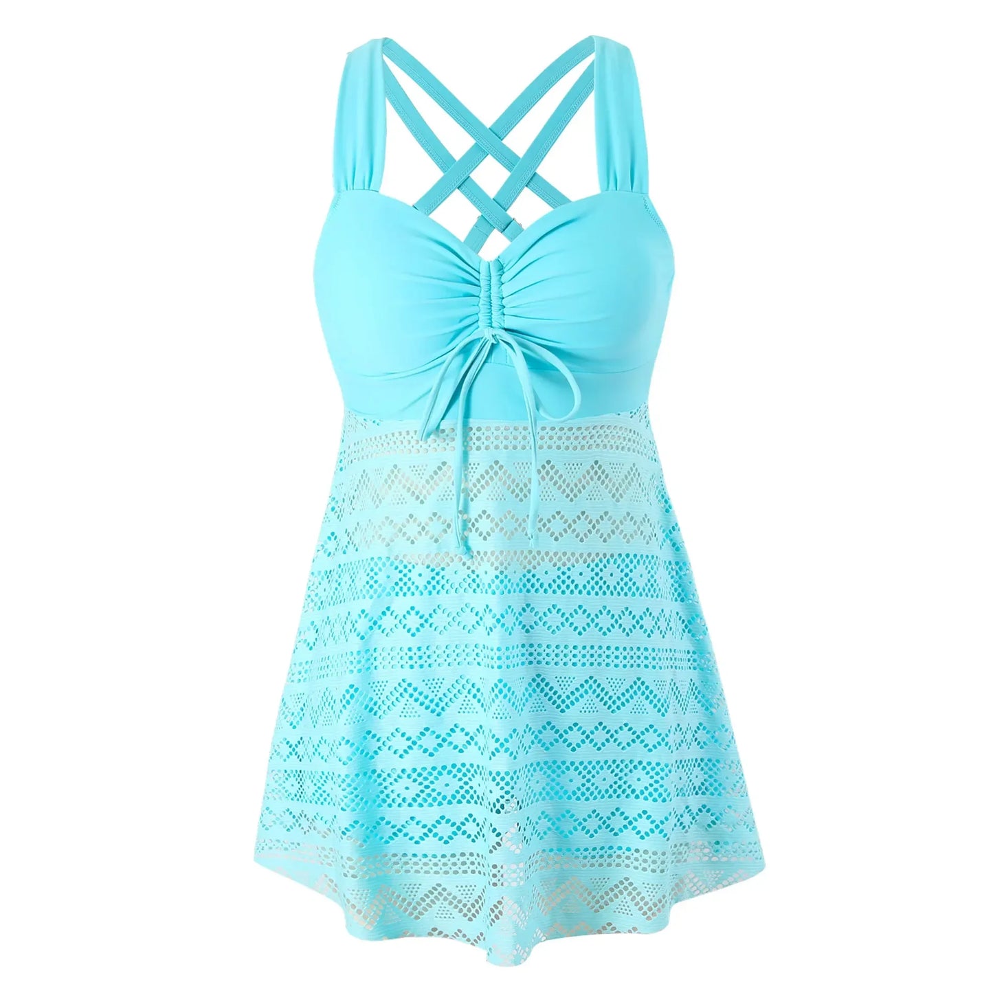 Sexy Tankini Swimsuit Women Plus Size Swimwear Solid Big Large Swimming Biquine Brasileiro Bikini 2024 Mujer Bathing Suit S-4XL