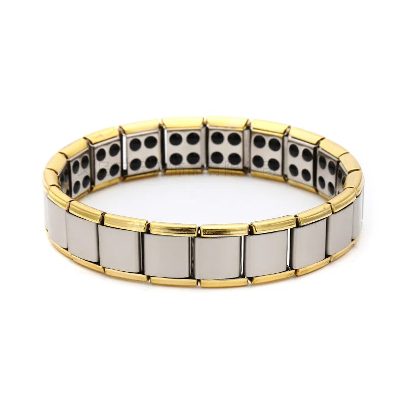 Stainless Steel Magnetic Bracelets for Arthritis Pain Relief Therapy Elastic Bangle Bracelet Jewelry Health Slimming Weight Loss