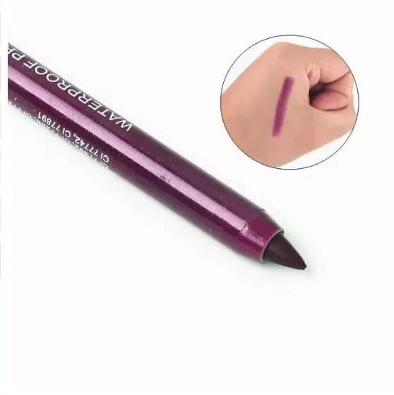 12 Color Long Lasting Eyeshadow Pigment Eye Liner Pencil Waterproof Women Glitter Sliver Eyeliner Pen Makeup Cosmetics Tools