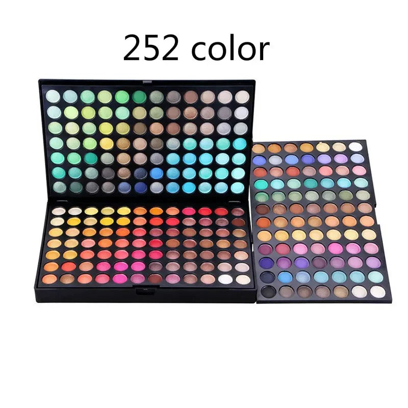 Makeup 252 Colors Nude Eye Shadow Pearlescent Matte Glitter Eyeshadow Palette Long Lasting Make Up Eyeshadow Beauty Eye Pallete
