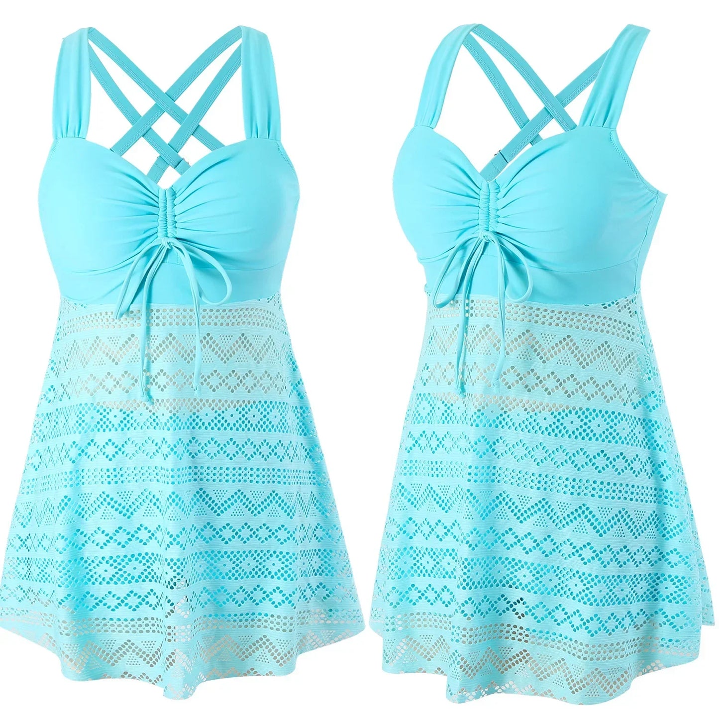 Sexy Tankini Swimsuit Women Plus Size Swimwear Solid Big Large Swimming Biquine Brasileiro Bikini 2024 Mujer Bathing Suit S-4XL