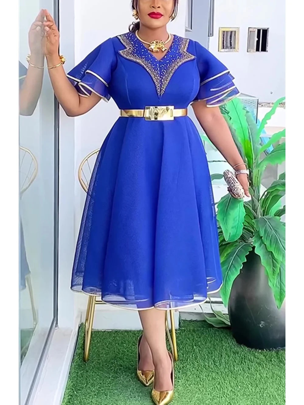African Dresses for Women Plus Size Africa Clothes Dashiki Ankara Turkey Outfits Gown Elegant Muslim Wedding Party Long Dress