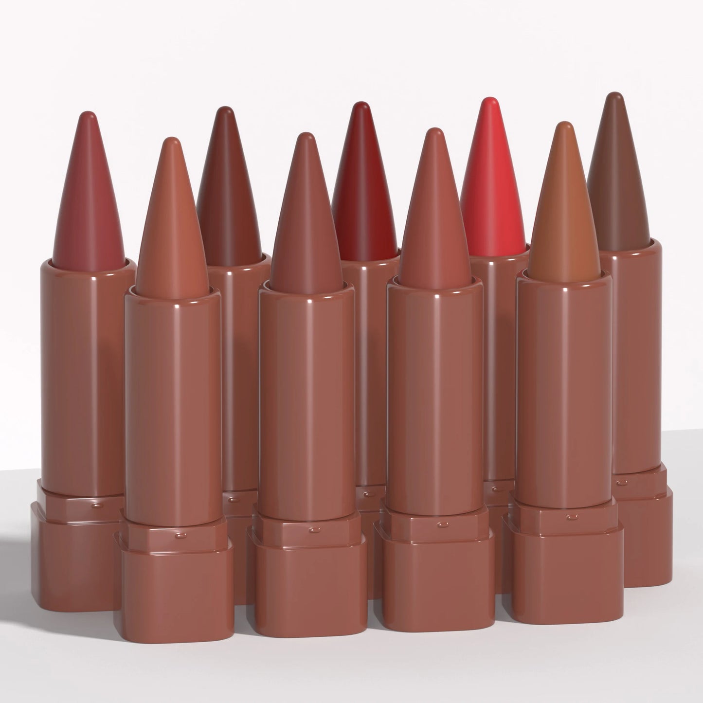 multicolor matte lip liner,easy sliding crayon tip,perfect contour and gradient,anti-smudge,dual use, berry color, for all skin