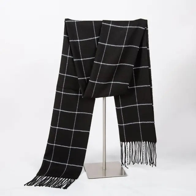Thicken Winter Shawl Wraps Cape Women Fall Ponchos Plus Size Block Plaid Open Front Sweater Fleece Scarf Coat Holiday Outfits