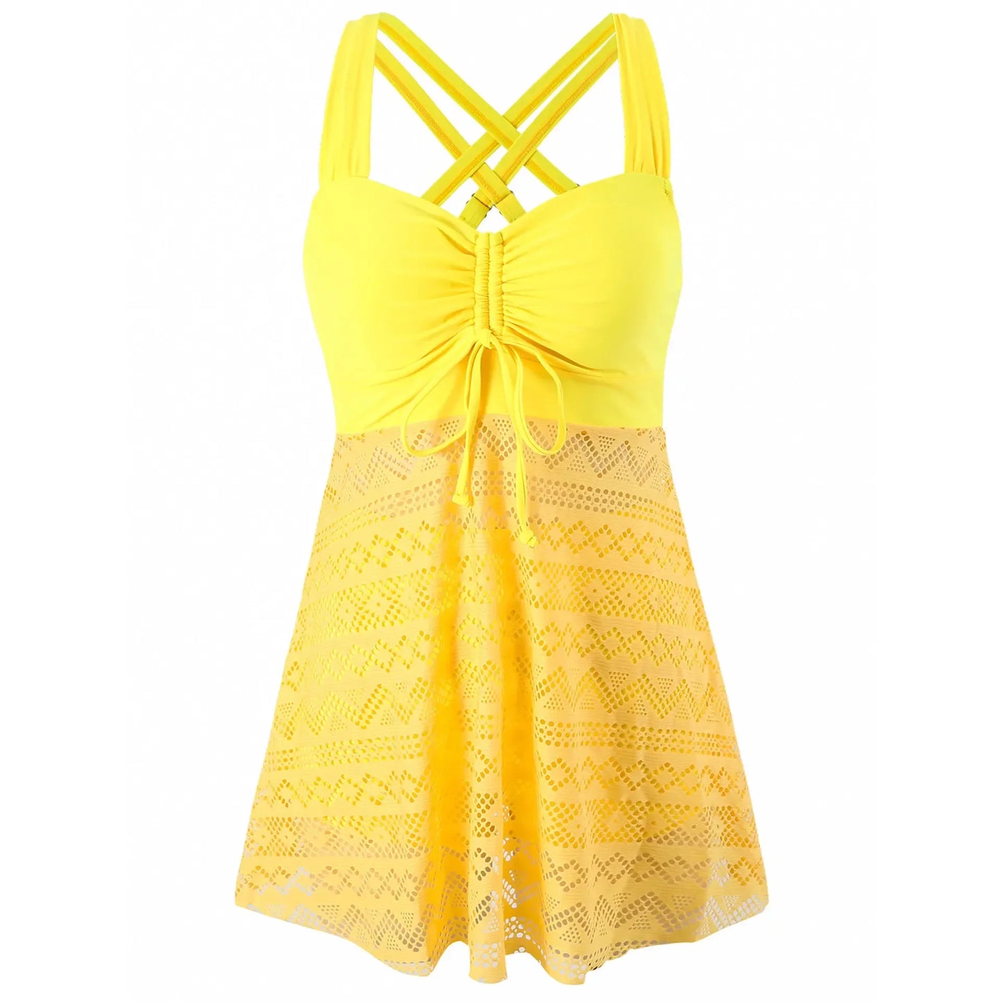 Sexy Tankini Swimsuit Women Plus Size Swimwear Solid Big Large Swimming Biquine Brasileiro Bikini 2024 Mujer Bathing Suit S-4XL