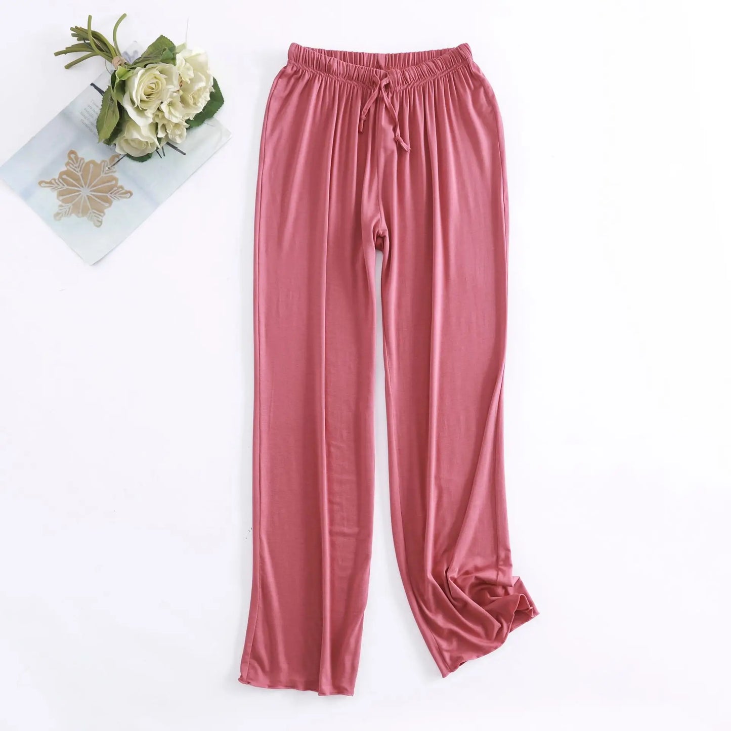 Hot Sale Multiple Colour Summer Women's Home Pants Lounge wear Homewear Pajama Pant Spring Autumn Modal Loose Pyjama Trousers