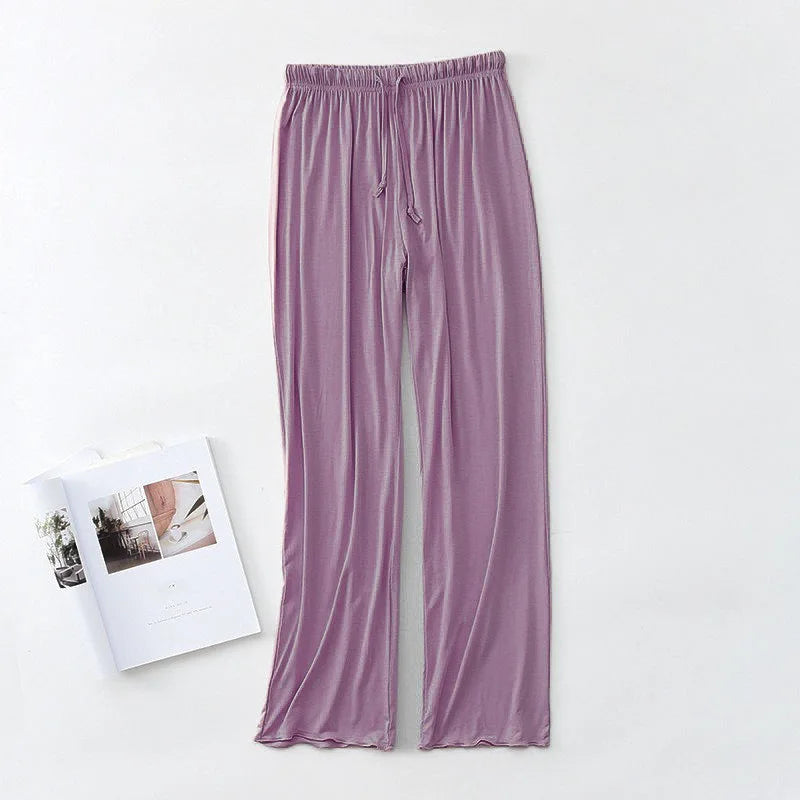 Hot Sale Multiple Colour Summer Women's Home Pants Lounge wear Homewear Pajama Pant Spring Autumn Modal Loose Pyjama Trousers