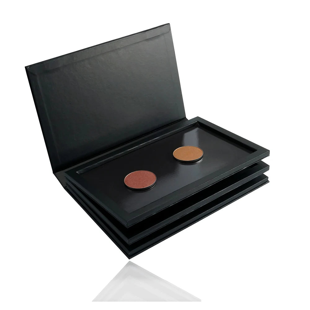 Book Shaped New Extra Large Magnetic Eyeshadow Pallete 3/4 Layers EMPTY Big Makeup Palette Storage Box 60pcs 36mm Shadows