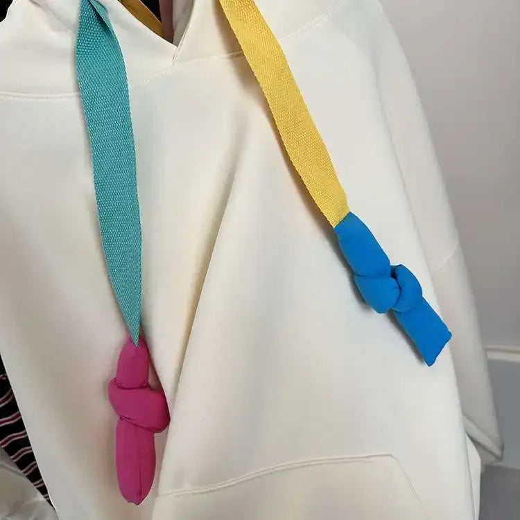 Candy-colored hooded sweater women 2024 autumn and winter new Korean fashion color drawstring loose plus size coat