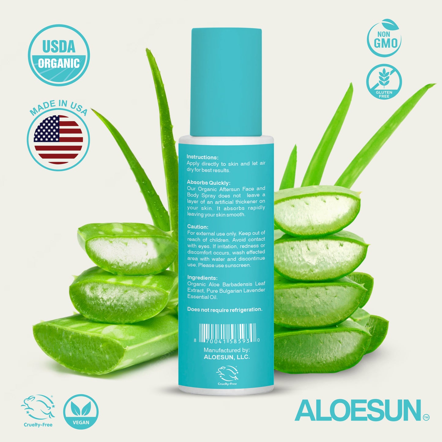 ALOESUN Organic AFTERSUN Spray