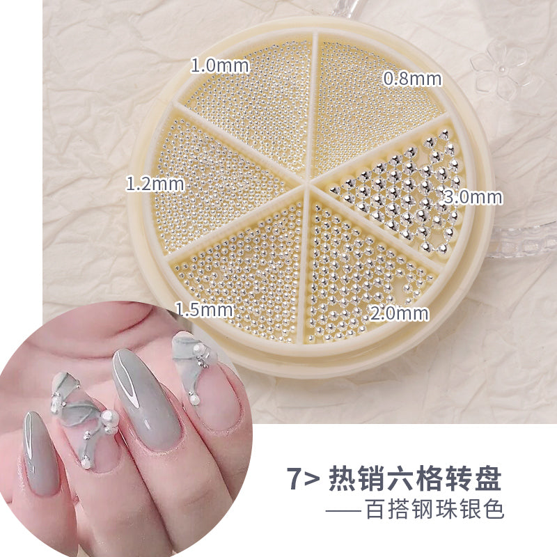 Internet Hot Diamond 3D Flower Nail Ornament