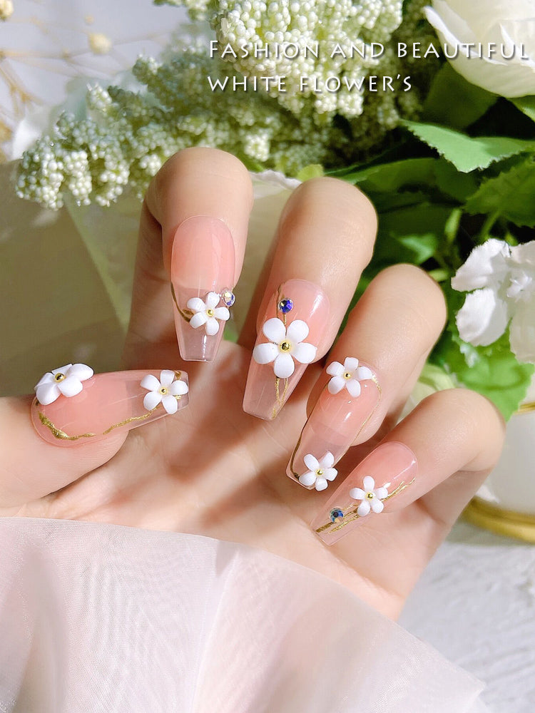 Internet Hot Diamond 3D Flower Nail Ornament