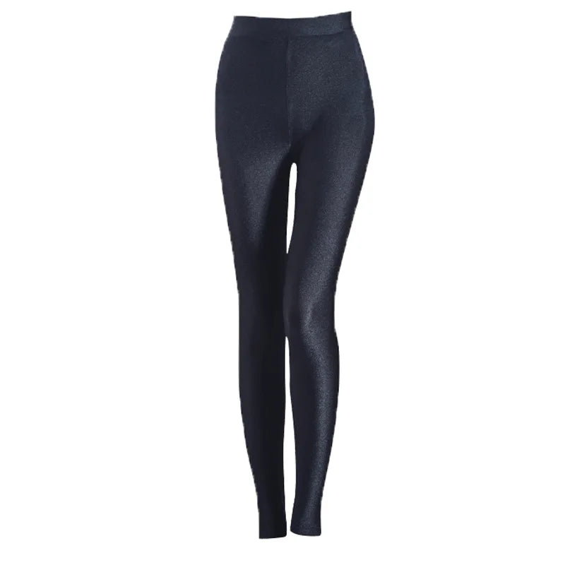 6XL Large Size Women's Leggings Winter Thermal Tights Thin Fleece High Waist Sexy Slim Elastic Pants Female Luster Leggings