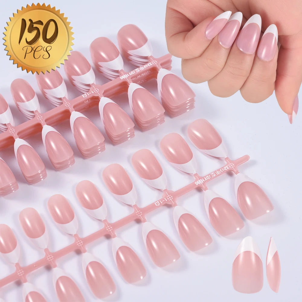 100PCS Short Square False Toenail Tips Full Cover White Artificial Fake Toenail Acrylic Foot Nail Art Tip Press on Toe Extension