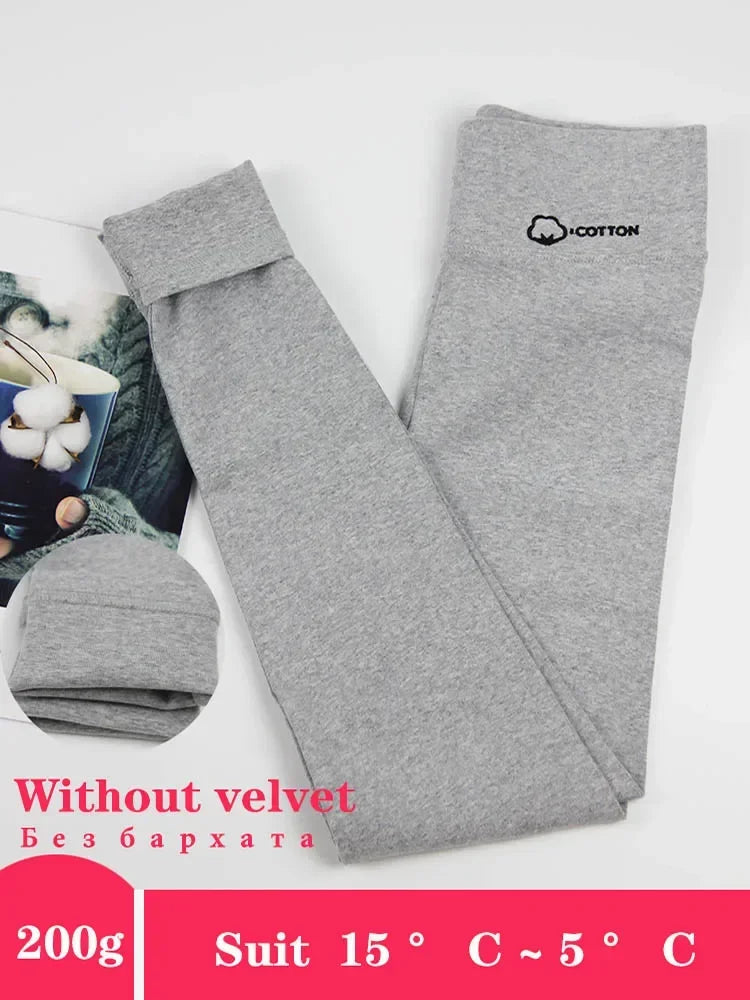 Women's Leggings Winter Lamb Cashmere Warm Pants with Fleece Female Legging Slim Tights Cotton Velvet Thermal Leggings for Women